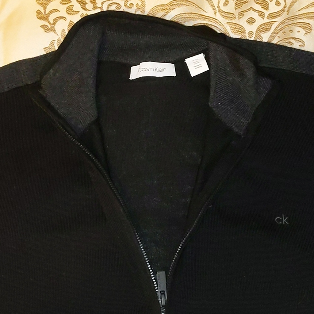 NWOT Calvin Klein full zip cardigan sweater sz XL